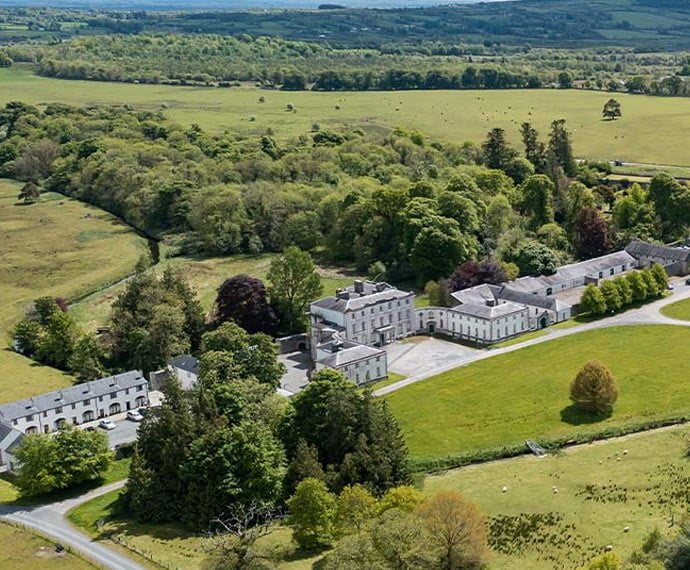 Aerial view of Strokestown Park