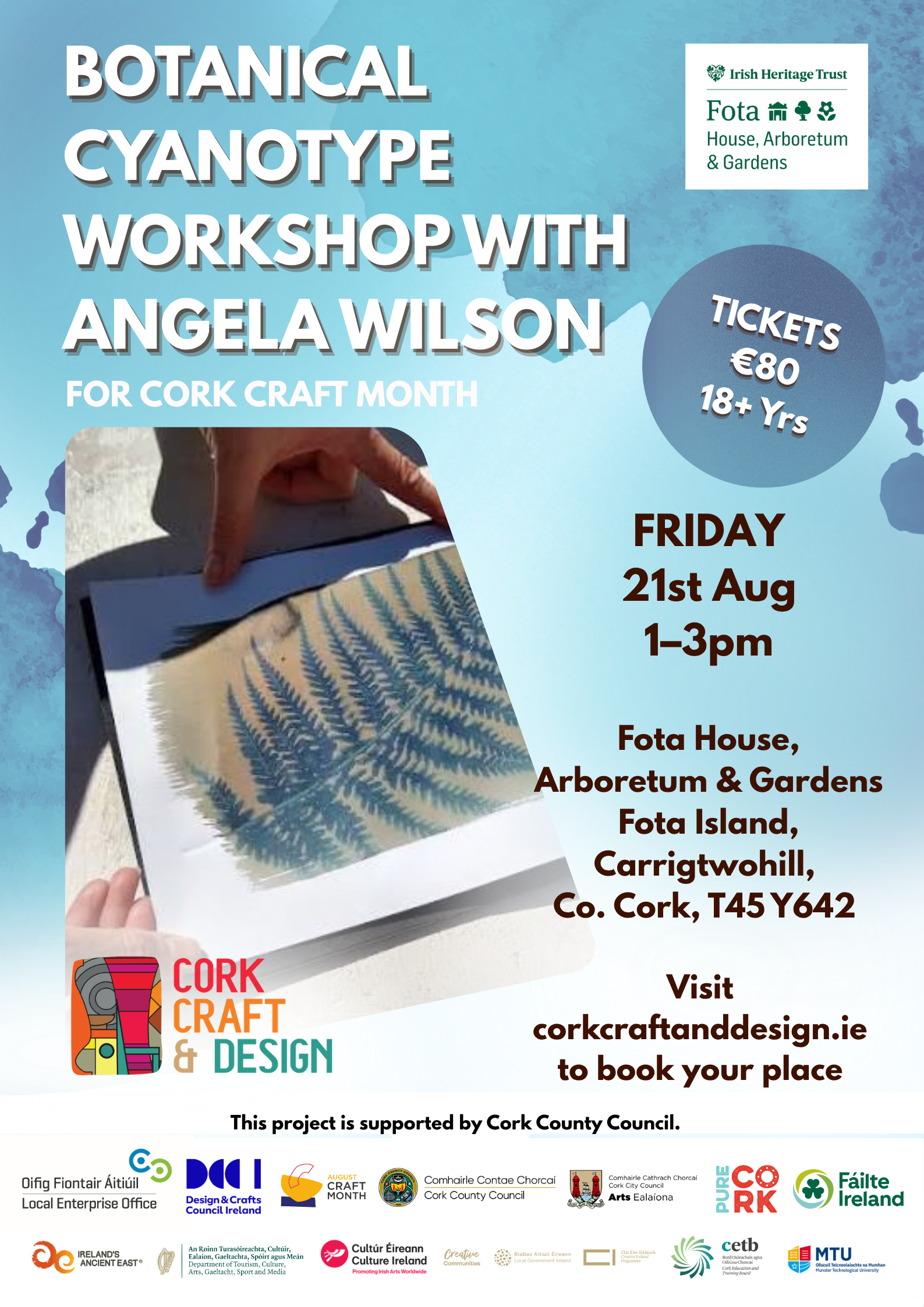 BOTANICAL CYANOTYPE WORKSHOP WITH ANGELA WILSON