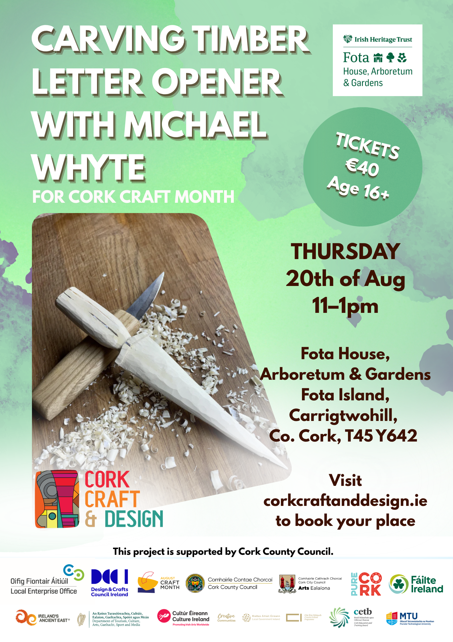 CARVING TIMBER LETTER OPENER WITH MICHAEL WHYTE (1)